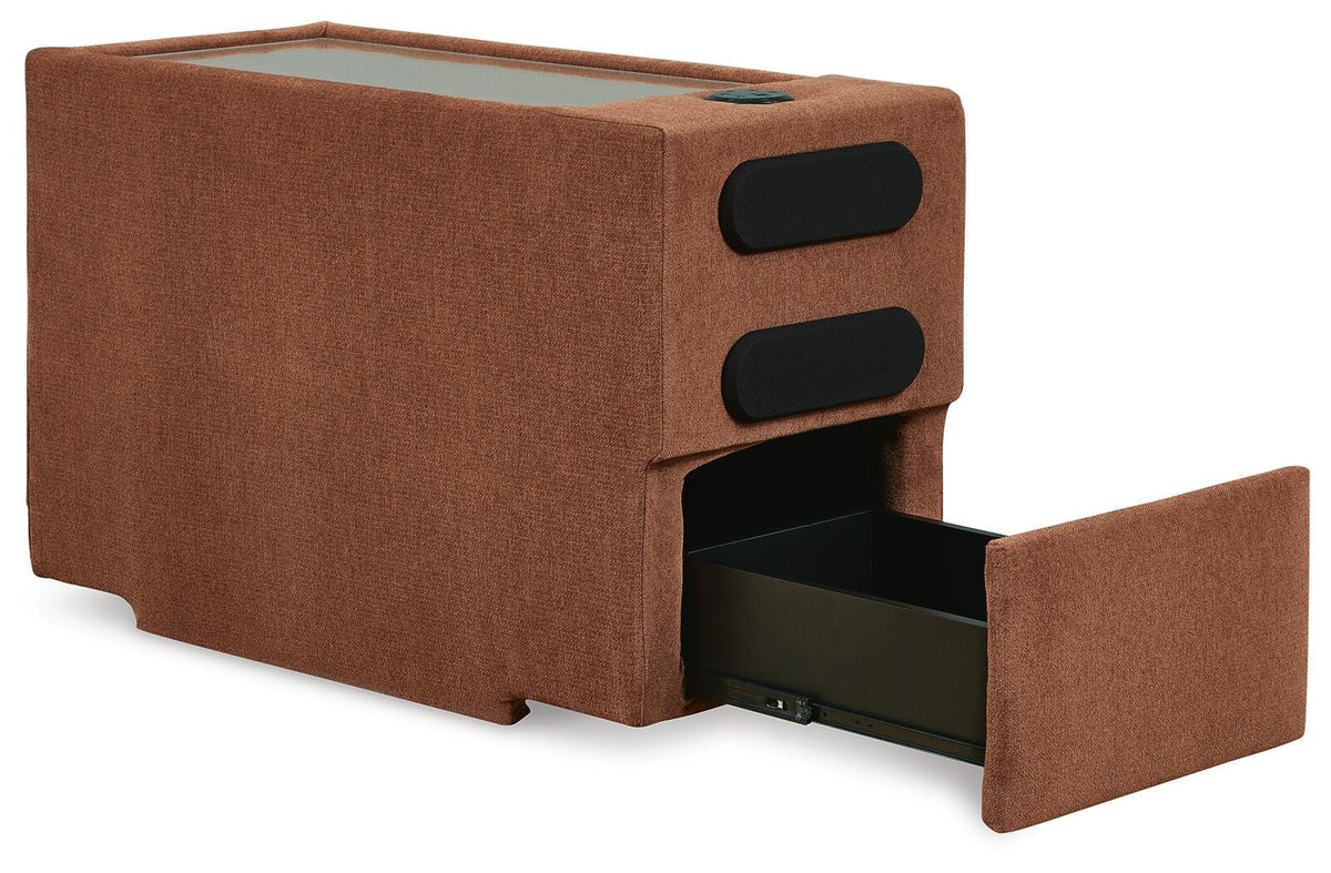 Modmax Spice Performance Fabric,Next-Gen Nuvella™ 5 Piece Sectional with Audio Console - image 12
