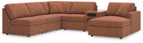 Modmax Spice Nuvella® 6-Piece Sectional Sofa with Chaise and Storage