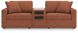Close detail of upholstery on Modmax Spice Sectional