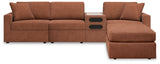 Side view of Modmax Spice 4-Piece Sectional sofa