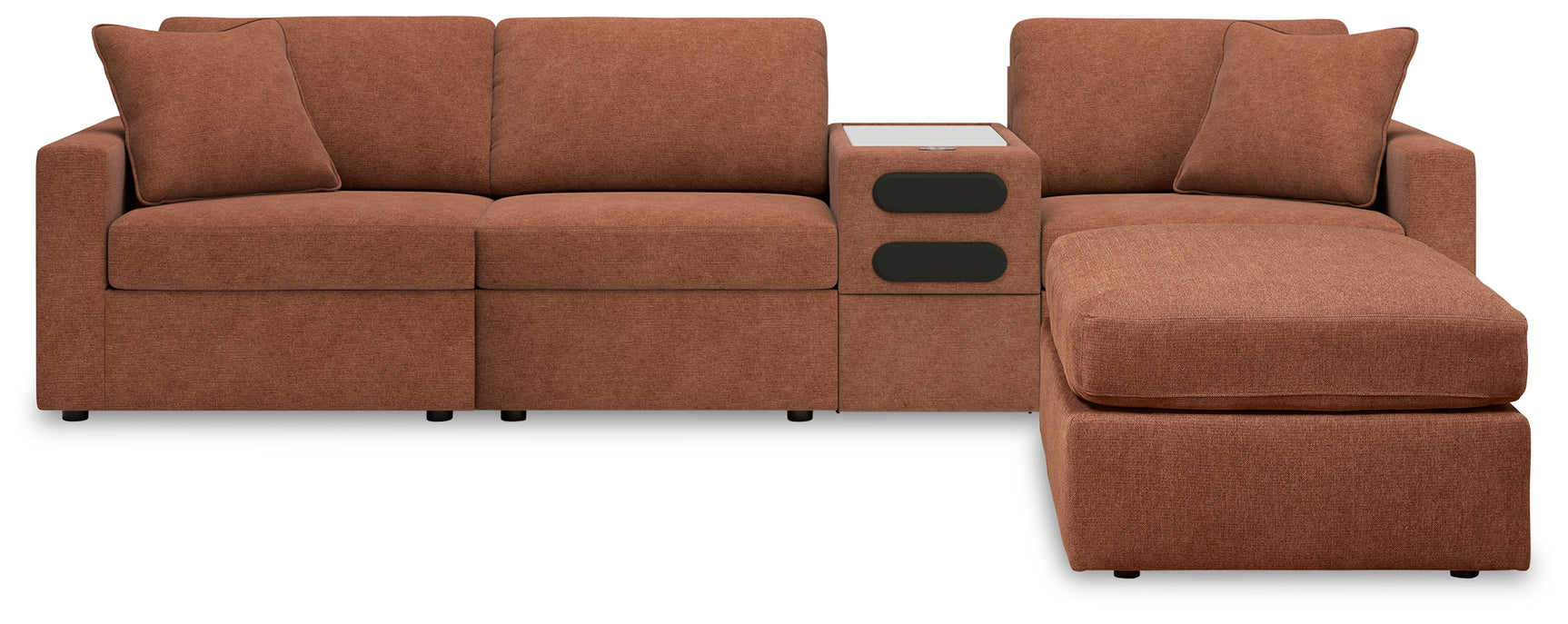 Side view of Modmax Spice 4-Piece Sectional sofa