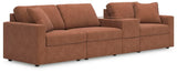 Modmax Spice 4-Piece Sectional Sofa in Next-Gen Nuvella™ Performance Fabric