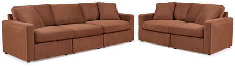 Additional side perspective of Modmax Spice Sofa and Loveseat