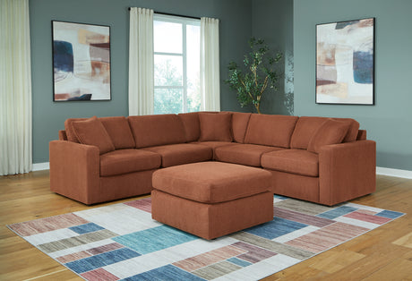 Modmax Spice 5-Piece Sectional Sofa with Ottoman main front angle