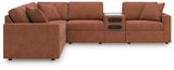 side view of Modmax Spice Performance Fabric,Next-Gen Nuvella™ 6-Piece Sectional sectional sofa