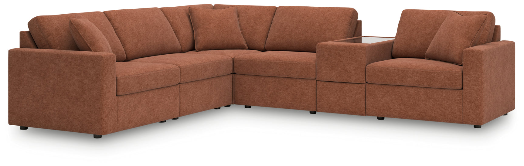 room view of Modmax Spice Performance Fabric,Next-Gen Nuvella™ 6-Piece Sectional sectional sofa