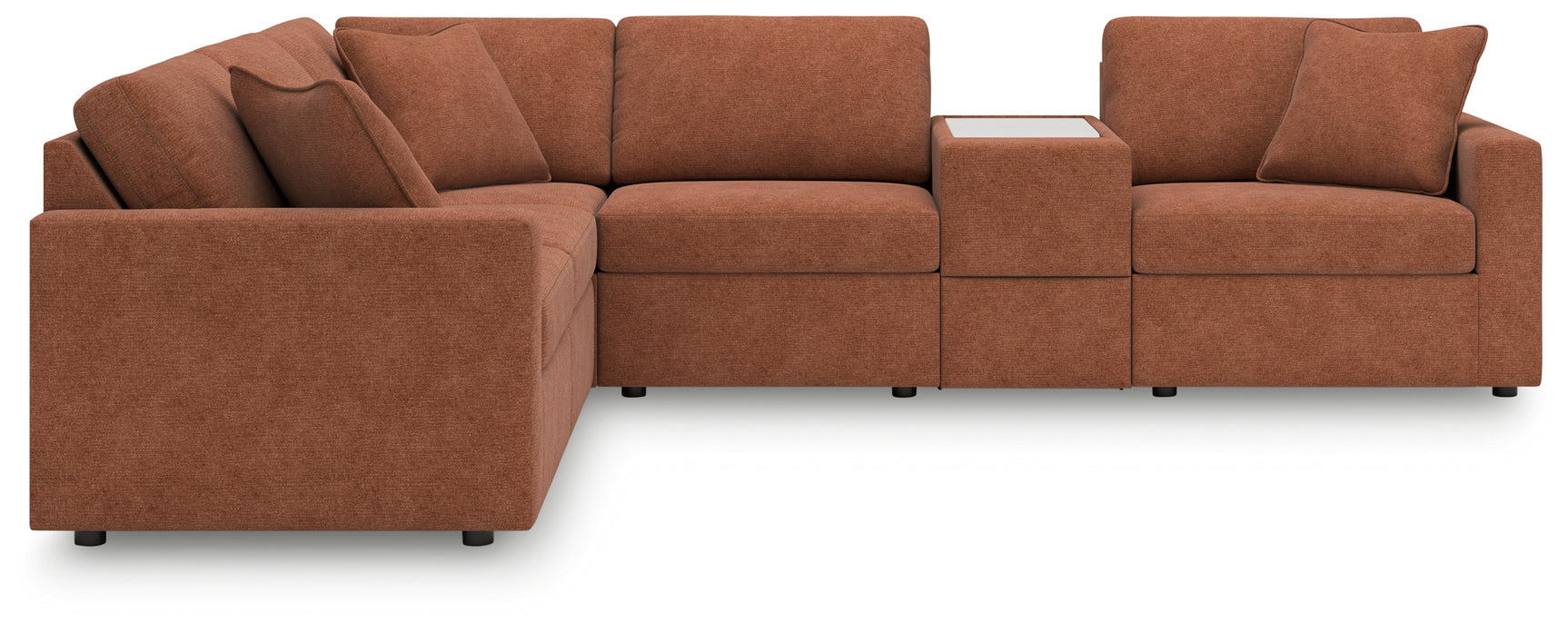 main view of Modmax Spice Performance Fabric,Next-Gen Nuvella™ 6-Piece Sectional sectional sofa
