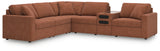 room view of Modmax Spice Performance Fabric,Next-Gen Nuvella™ 6-Piece Sectional sectional sofa