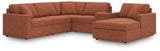 Side view of sectional sofa corner