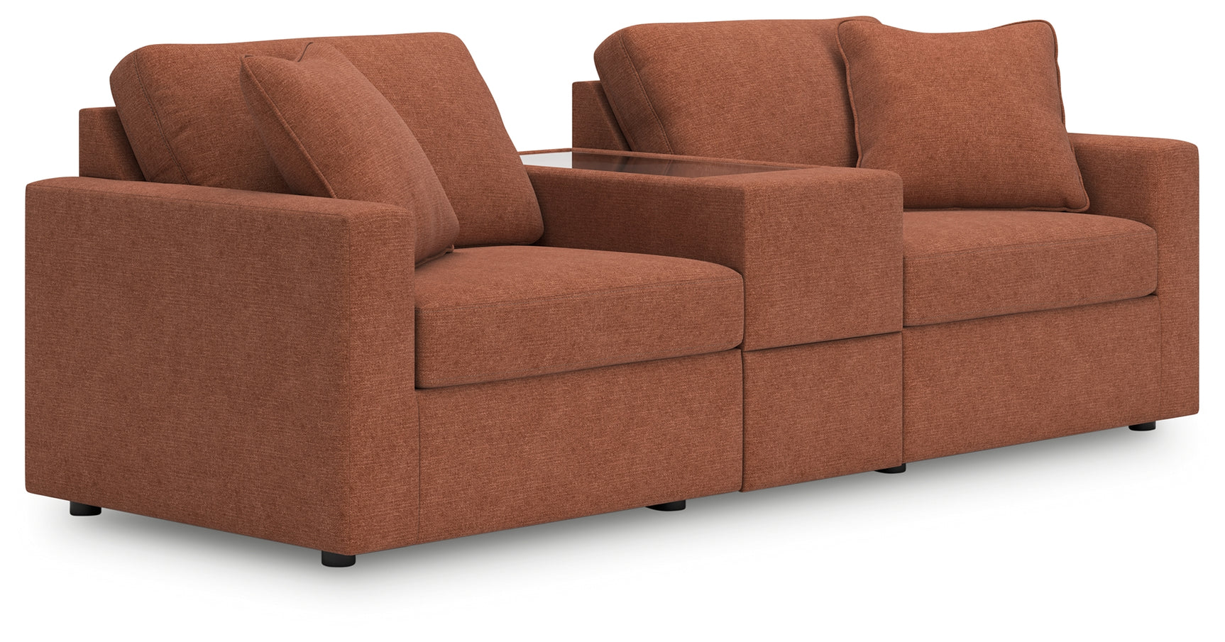 Modmax Spice Nuvella 3-Piece Sectional Sofa angled side view