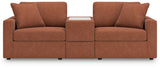 Modmax Spice Nuvella 3-Piece Sectional Sofa side profile