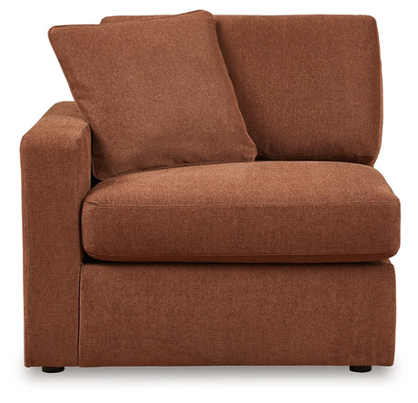 detailed upholstery view of Modmax Spice sectional sofa