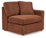 detail view of Modmax Spice Nuvella® 8-Piece Sectional with Chaise sectional sofa