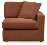 back corner view of sectional sofa