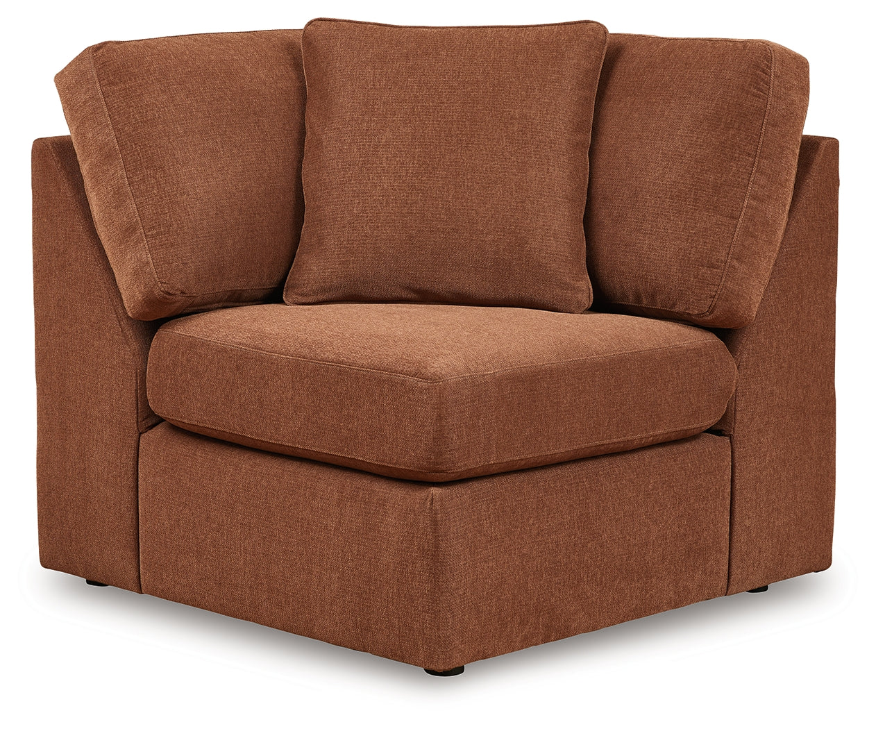 side view of Modmax Spice Nuvella® 8-Piece Sectional with Chaise sectional sofa