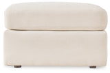 Top view of Modmax Oversized Accent Ottoman in oyster color
