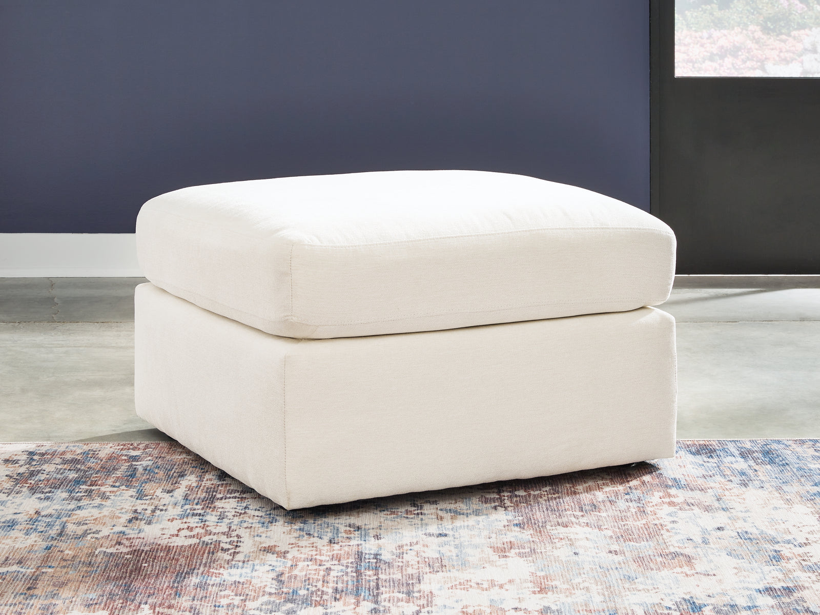 Modmax Oyster Nuvella® Oversized Accent Ottoman