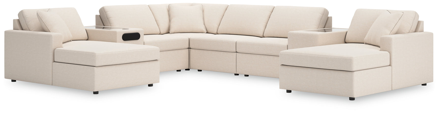 Front-facing view of Modmax Oyster sectional sofa