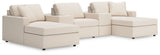 Side view of Modmax Oyster Nuvella sectional sofa showing depth and style