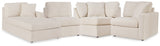 Modmax Oyster 4-Piece Sectional Sofa with Chaise in oyster fabric, front view