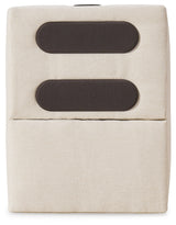 Side packed view of sofa parts