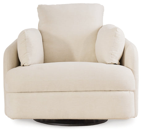 Detailed side view of Modmax Oyster Nuvella Swivel Glider Recliner