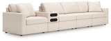 Room setting with Modmax 5-Piece Sectional Sofa in oyster fabric