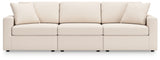 Close detail of sectional cushion and fabric
