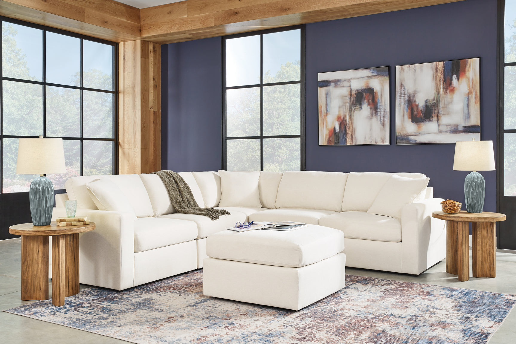 Main view of Modmax Oyster sectional sofa in room
