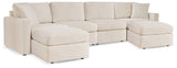 Modmax Oyster 4-Piece Sectional Sofa with Ottoman front angle view