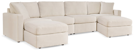 Modmax Oyster 4-Piece Sectional Sofa with Ottoman front angle view