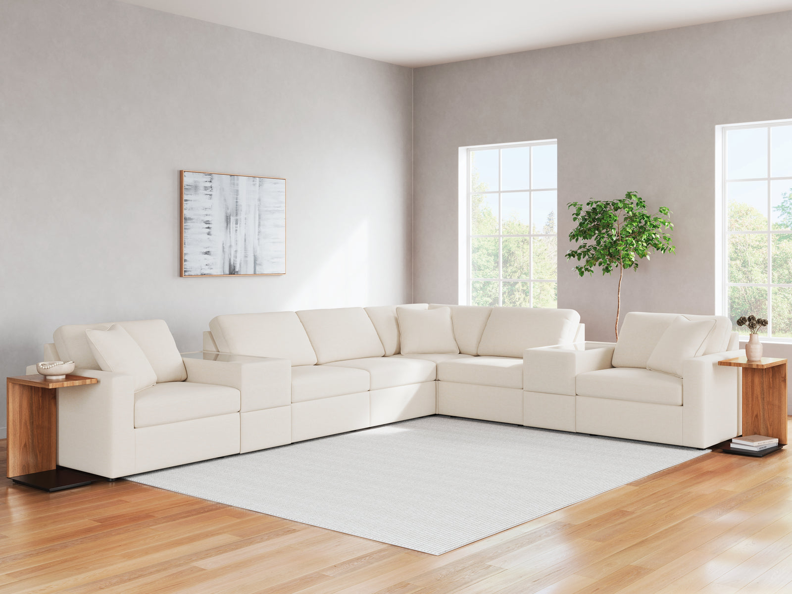main view of Modmax Oyster 8-Piece Sectional sectional sofa