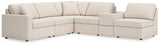 Side view of Modmax oyster performance fabric 6-piece sectional sofa