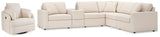 side view of Modmax Oyster 6-Piece Sectional with Recliner sectional sofa