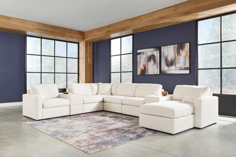 Modmax Oyster 8-Piece Sectional sofa and ottoman main view