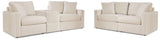 Side view of Modmax Oyster Sofa and Loveseat furniture