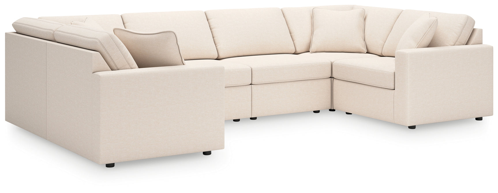 Alternate angle of sectional sofa in room setting