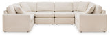 Detailed view of cushion and upholstery on sectional