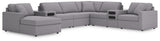 side profile of Modmax Granite sectional couch