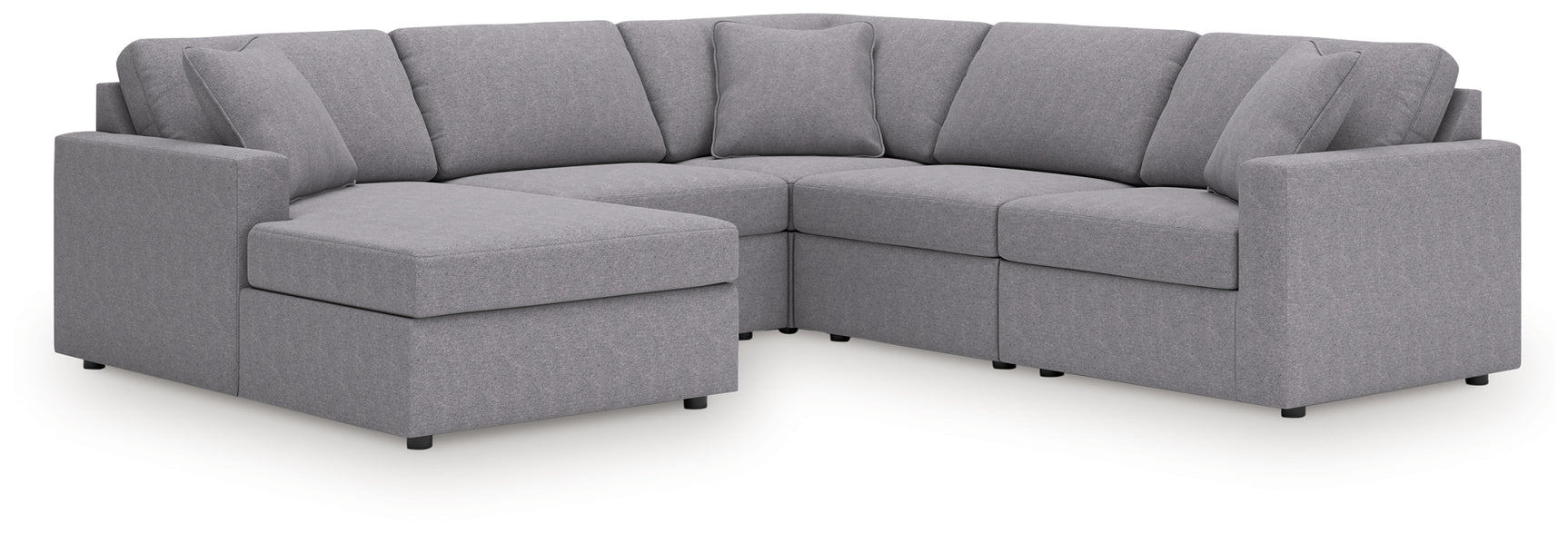 side view of Modmax Granite 5-Piece Sectional Sofa with Chaise
