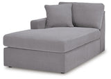 Modmax Granite Performance Fabric,Next-Gen Nuvella™ 5 Piece Sectional with Audio Console - image 4