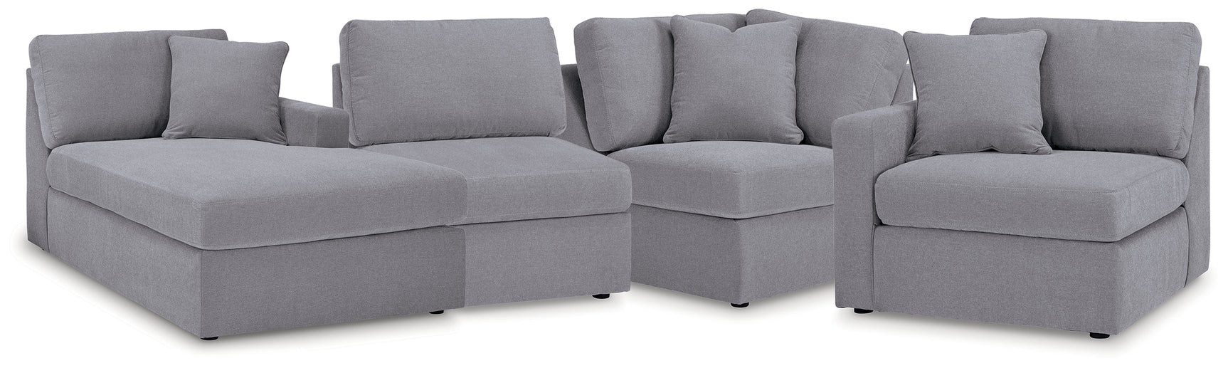 Modmax Granite 4-Piece Sectional Sofa with Chaise