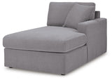 Modmax Granite Performance Fabric,Next-Gen Nuvella™ 4-Piece Sectional with Chaise - image 4