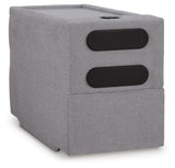 Modmax Granite Performance Fabric,Next-Gen Nuvella™ 8-Piece Sectional with Audio System and Chaise - image 3