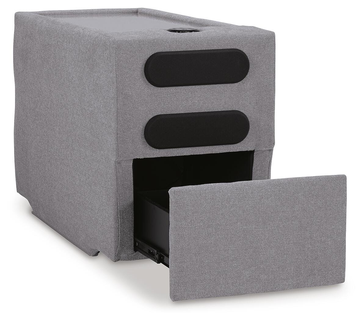 Modmax Granite Performance Fabric,Next-Gen Nuvella™ 5 Piece Sectional with Audio Console - image 10