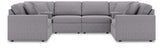 Side view of Modmax Granite sectional sofa