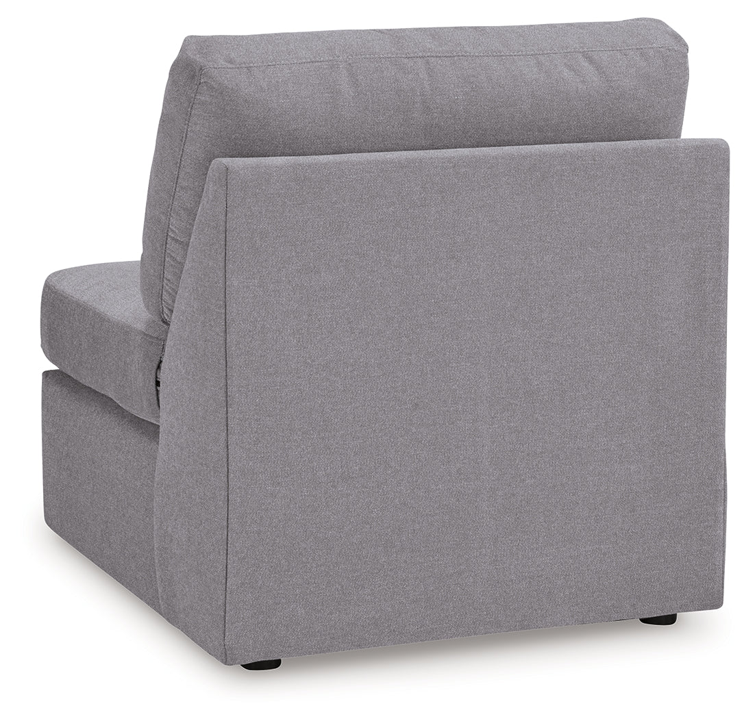 Back view of Modmax Granite 4-Piece Sectional sofa