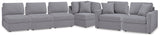 Side view of Modmax Granite 6-Piece Sectional sofa