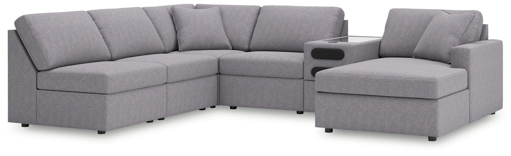 detail view of Modmax granite sectional corner