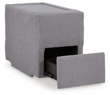 side view of Modmax Granite Performance Fabric,Next-Gen Nuvella™ 3-Piece Sectional sectional sofa